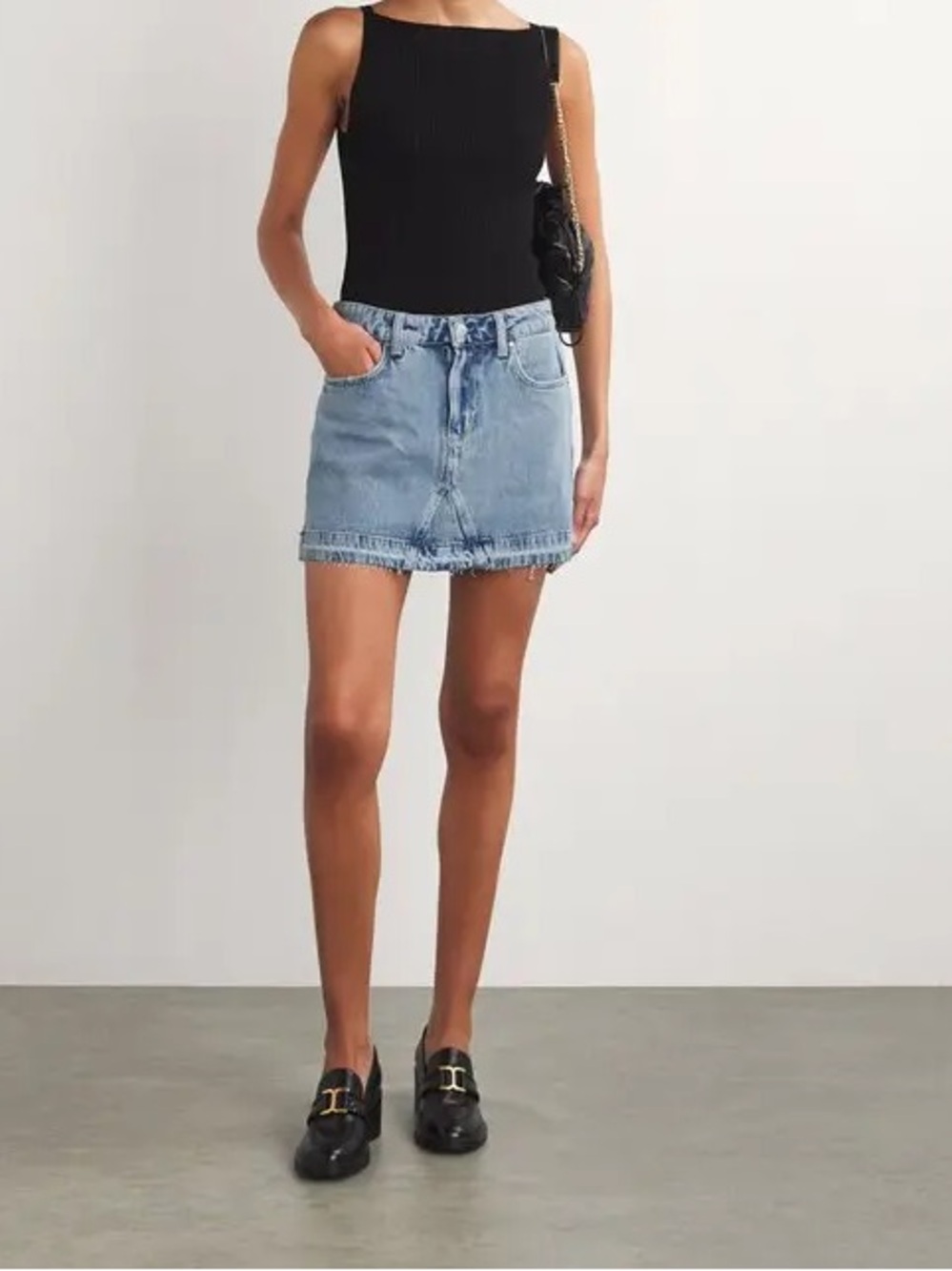 PAIGE denim Jessie mini skirt size 28